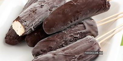 замороженные бананы в шоколаде