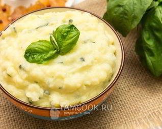 Базиликовое картофельное пюре