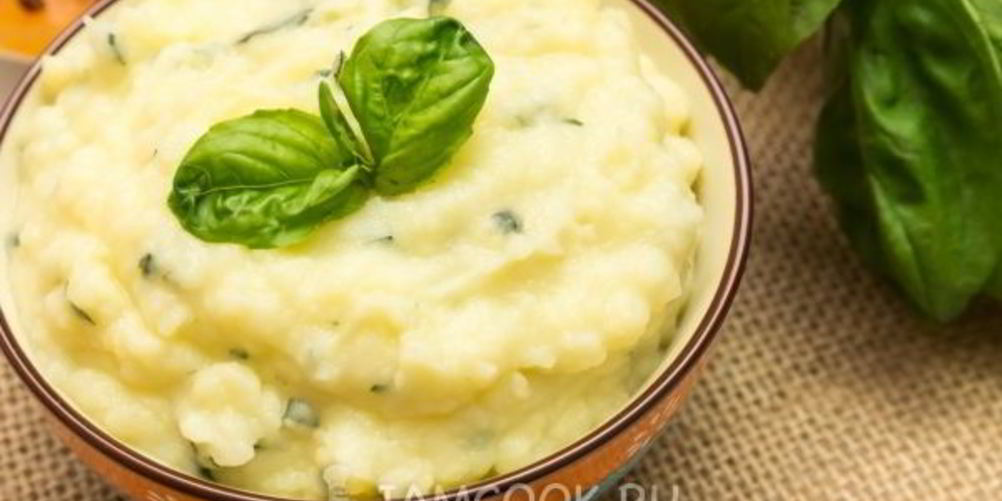 Рецепт базиликовое картофельное пюре