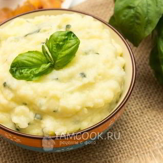 Базиликовое картофельное пюре