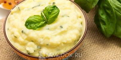 базиликовое картофельное пюре