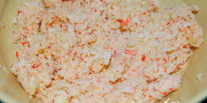 биточки из крабовых палочек