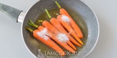 гарнир из глазированной моркови с тимьяном