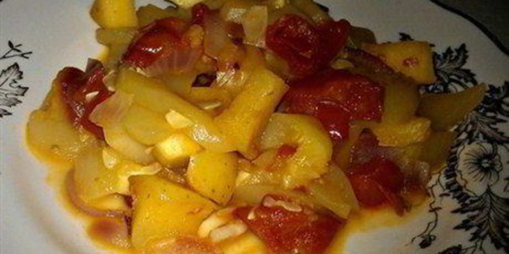 Рецепт гарнир из кабачков с яблоками