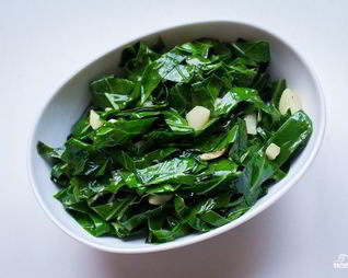 Гарнир из листовой капусты