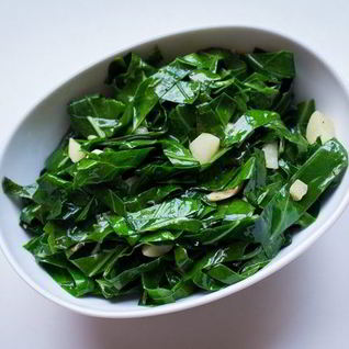 Гарнир из листовой капусты