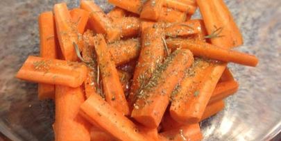 гарнир из моркови и стручковой фасоли