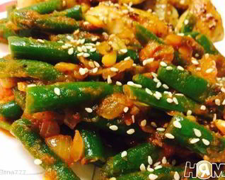 Гарнир из стручковой фасоли