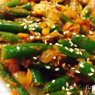 Гарнир из стручковой фасоли