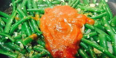 гарнир из стручковой фасоли