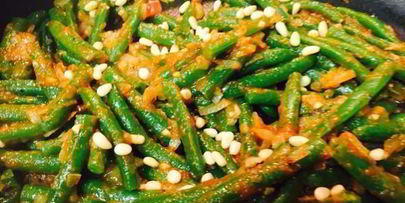 гарнир из стручковой фасоли