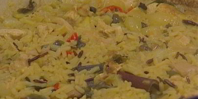 ароматный рис с цыпленком