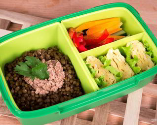 Чечевица и японский омлет