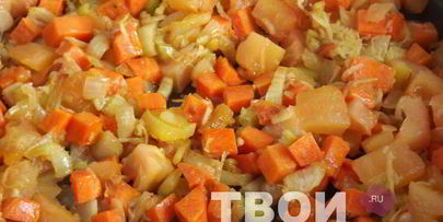 чечевица с овощами