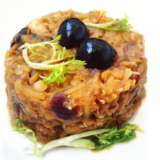 Чечевица с шампиньонами и кабачком