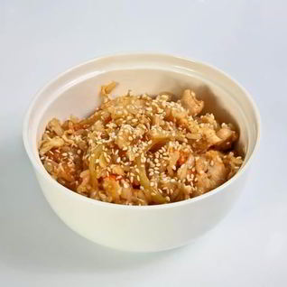 Чесночный рис с курицей