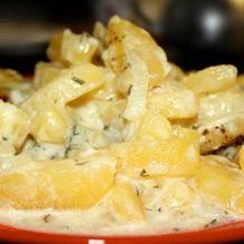 Рецепт Картофель по-деревенски в сметане