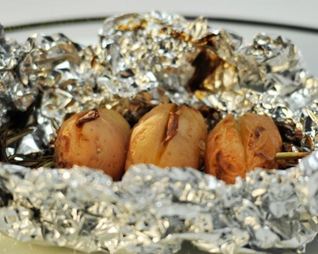 Картофель с чесноком