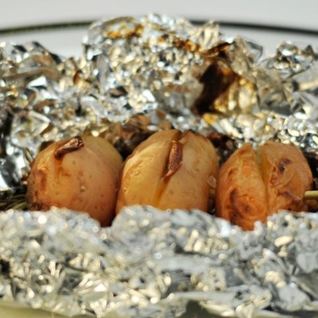 Картофель с чесноком