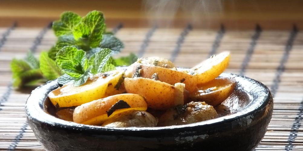 Рецепт картофель с мятой по-алжирски