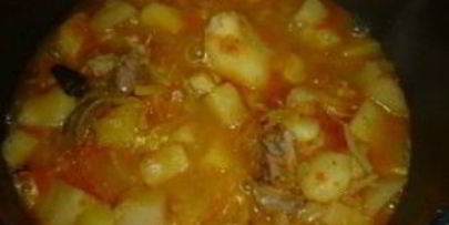 картофель с овощами в мультиварке