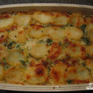 Картофель с плавленым сыром