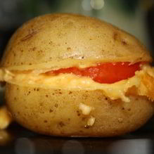 Рецепт Картофель с сыром и помидорами