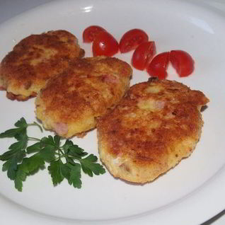 Картофель с ветчиной