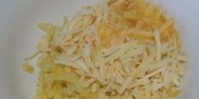 картофель с ветчиной