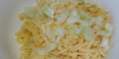 картофель с ветчиной