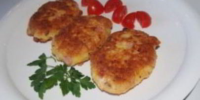 картофель с ветчиной