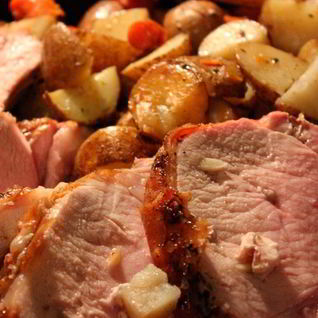 Картофель со свининой