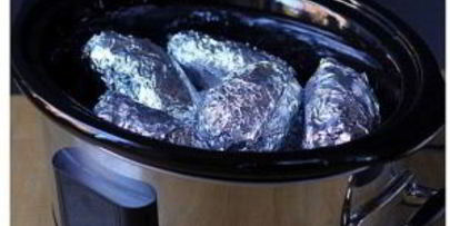 картофель в фольге в мультиварке