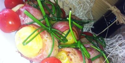 картофель в обертке