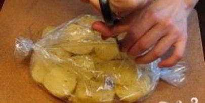 картофель в рукаве для запекания