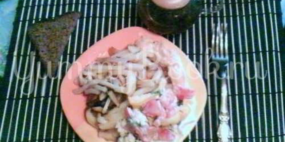 Рецепт картофель жареный с салатом