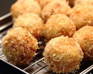 Картофельные крокеты с грибами