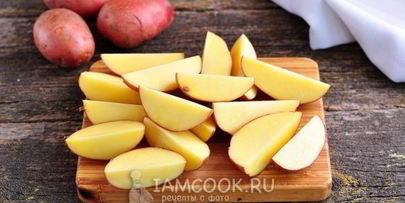 картошка по-деревенски с мясом в духовке