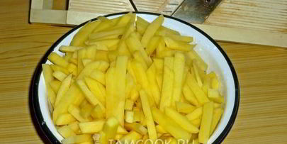 картошка с курицей и сыром в духовке