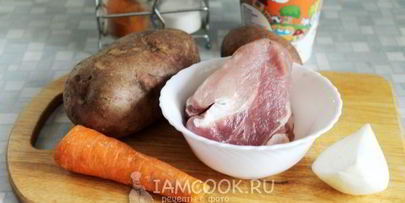 картошка с мясом слоями в духовке