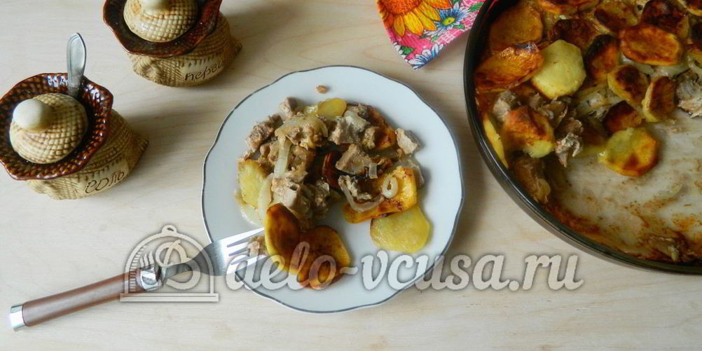 Рецепт картошка с мясом в духовке