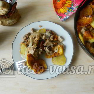 Картошка с мясом в духовке