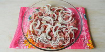 картошка с мясом в духовке