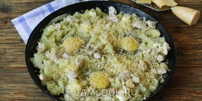 картошка с яйцом в духовке