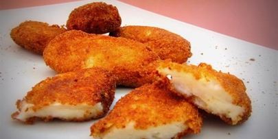 крокеты с сыром и ветчиной