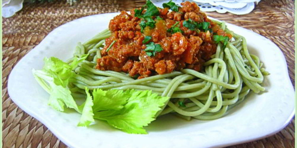 Рецепт лапша зеленый чай с мясным соусом