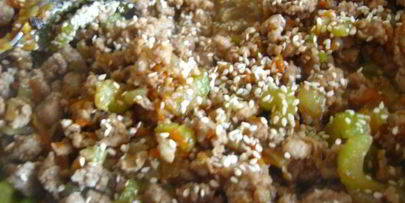 лапша зеленый чай с мясным соусом