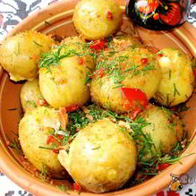 Рецепт Молодой картофель по-кончаловски