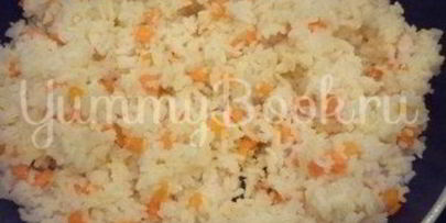 нежный рис с простыми овощами