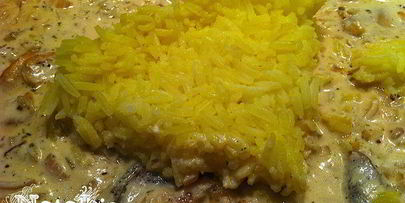 очень вкусный рис с грибами